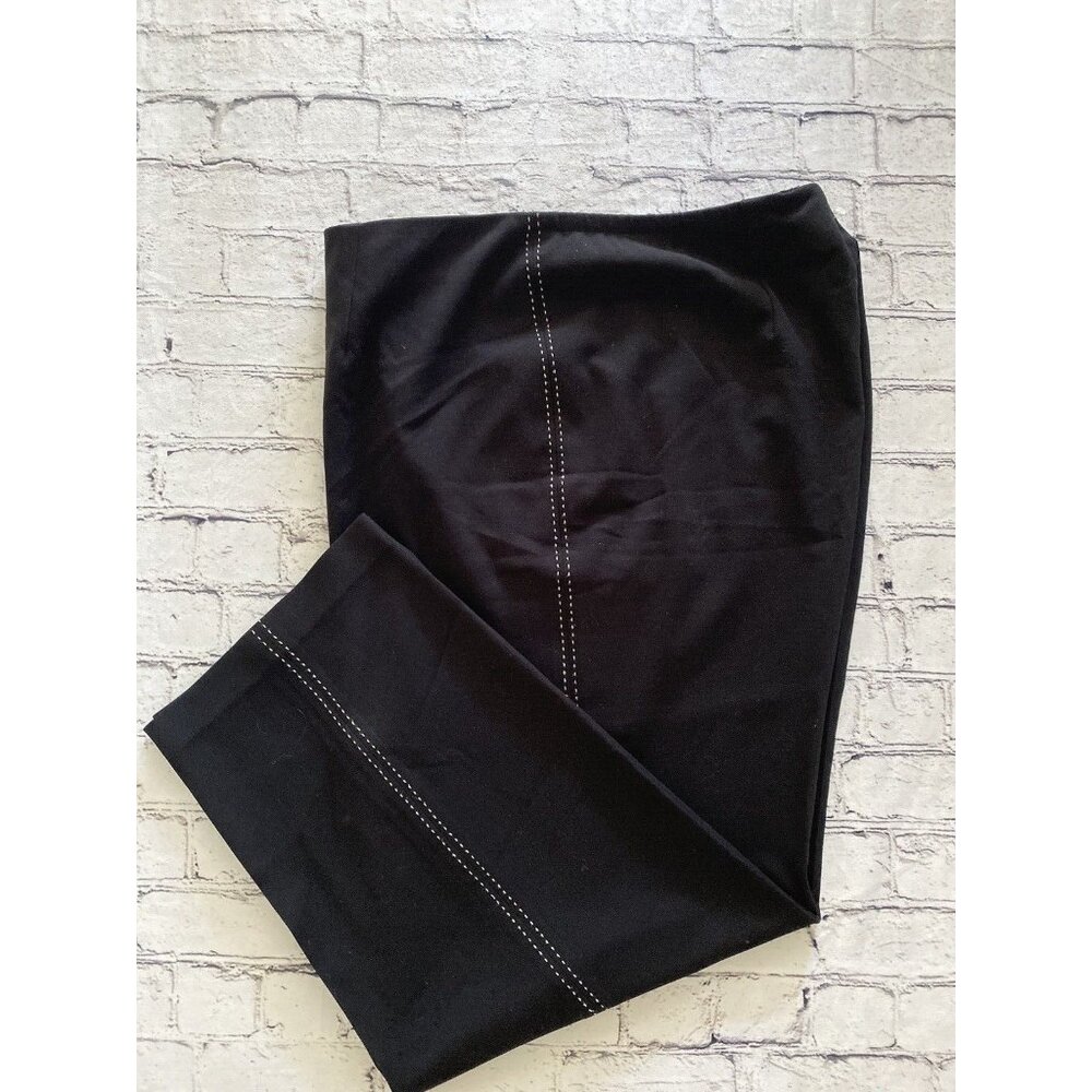 Grace Dane Lewis Woman Black White Stitching‎ Dress Pants SZ18W Spandex $98 NWOT - Picture 11 of 14